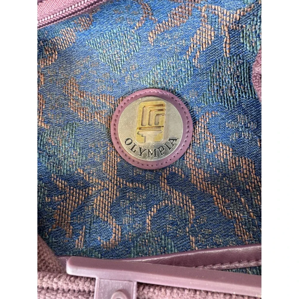VTG Olympia Traveler's Friend Duffle Bag Floral Print Carry On Weekender Bag‎